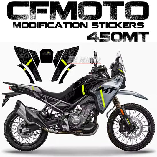 Body Protection FOR CFMOTO 450MT 2024 Anti-skid Fuel Tank Sticker Fish Bone Stickers Anti-wear Sticker Modification Accessories