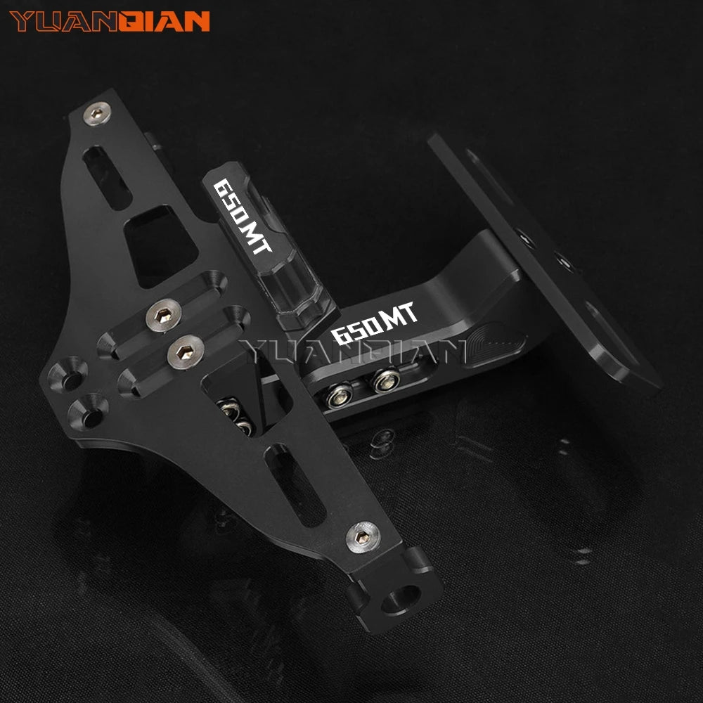 For CFMOTO CF MOTO 650MT 650 MT ALL YEARS 2024 2023 2022 2021 Motorcycle Rear License Plate Bracket Holder LED Turn Signal Light