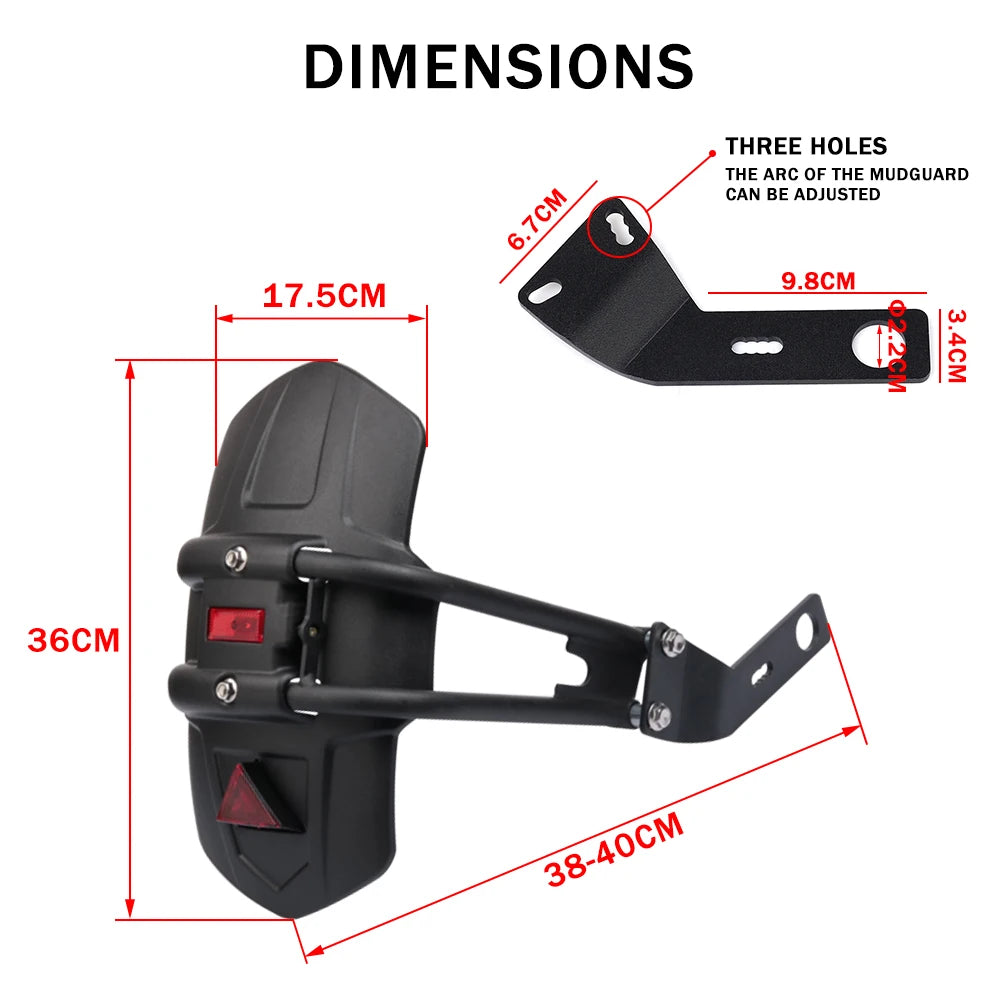 For VOGE R125 125R R 125 R Brivido R125 125R Motorcycle Accessories Rear Fender Mudguard Mudflap Splash Guard Wheel Protector