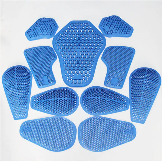 Riding protect Gear CE Insert Armor Knee Hip Protector Pads Motorcycle Pants Replacement Silica Gel (2 X Knee Pads+2 X Hip Pads)