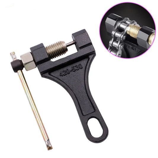 Motorcycle Chain Breaker Chain Link Removal Separator Motor Chain Breaker Riveting Tool 420-530 Motorcycle Parts Repair Tool