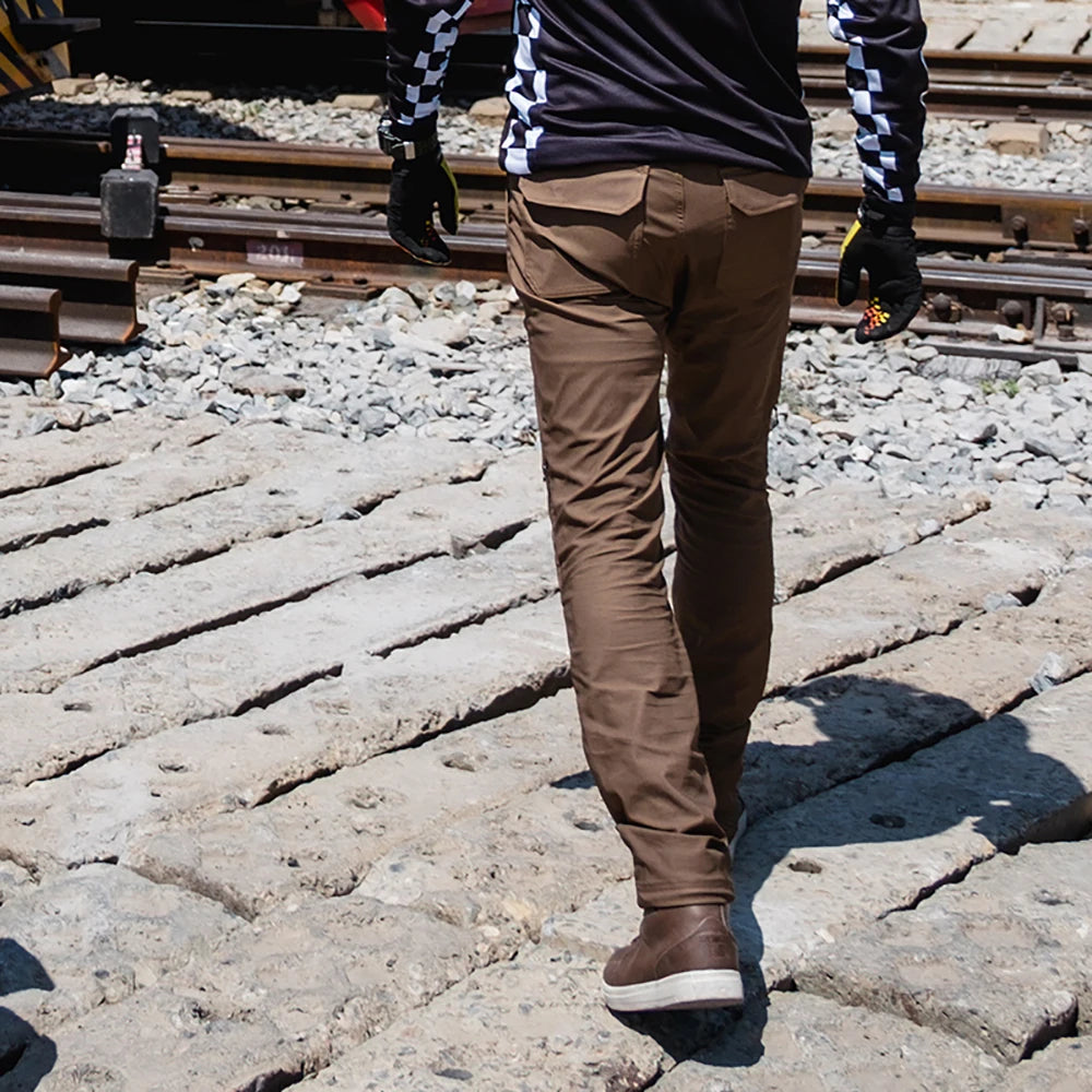 DUHAN Summer Breathable Motorcycle Pants Anti Drop Wear-resistant Logging Pants Male Commuting Motocross Equipment Reflective