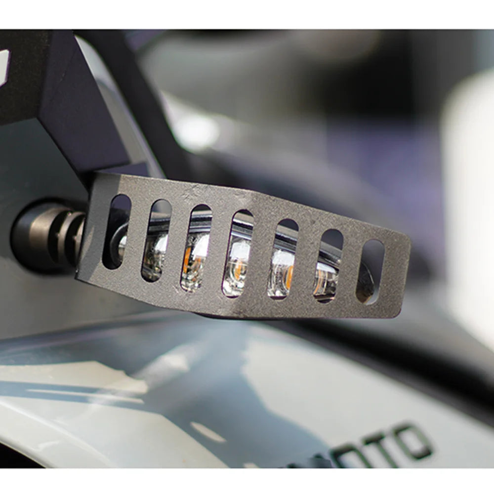 for CFMOTO 450MT Accessories Headlamp Protectors 450 MT Turn Signal Guards MT450 Exhaust Cover MT 450 Front Shock Shield