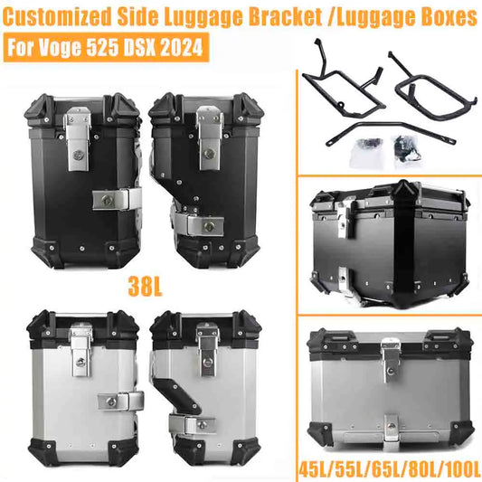 For VOGE Valico 525DSX 525 DSX 2024 Motorcycle Trunk Side Panniers Top Case Luggage Box SaddleBag Bracket Storage Rear Accessory
