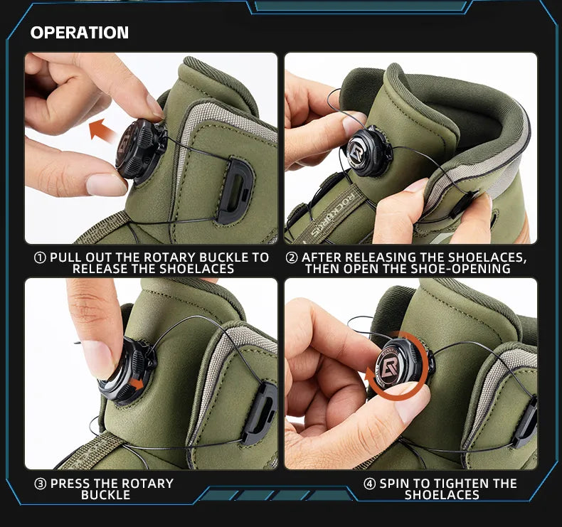 ROCKBROS Cycling Motorcycle Shoes Men Women Bike Shoes Flat Boots MTB Road Casual Sports Footwear Hiking Bicycle Sneakers