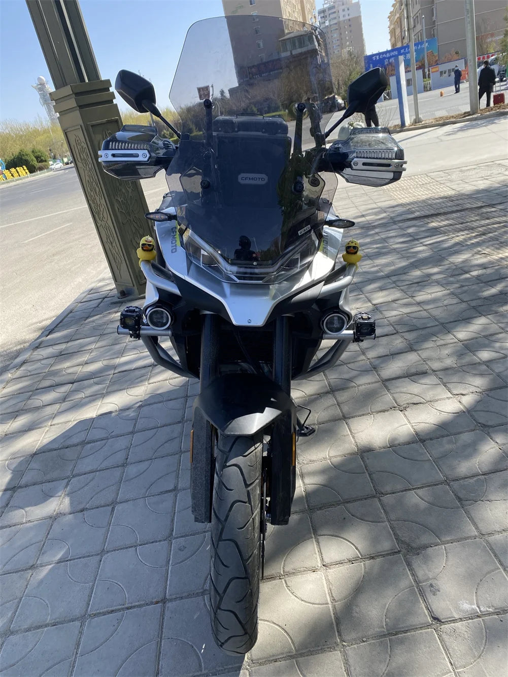 Motorcycle Fit 800MT Dedicated Front Windshield Heighten Widened Wind Deflector For CFMOTO 800 MT
