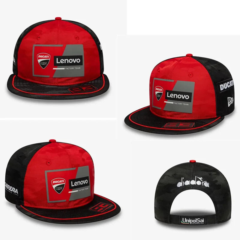 High Quality Hiphop Baseball Cap Adjustable Sport Casual Cap Outdoor Summer Men Women Leisure Breathable Cap For Ducati MOTOGP
