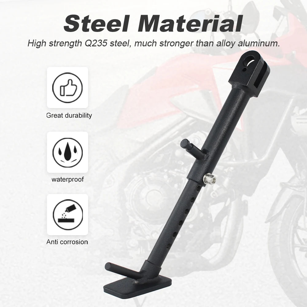 For HONDA CB500F CB500FA CBR500R CBR500RA CB500X / XA Kick Stand Parking Bracket Adjustable Kickstand Motorcycle Foot Side Stand