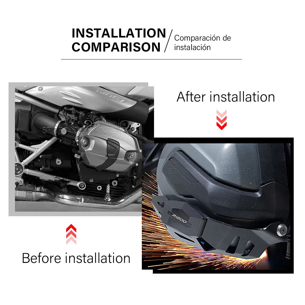 For BMW R1200GS LC Adventure 2012-2018 R1200R R1200RS R1200RT Motorcycle Engine Guard Cylinder Head Protector Cover