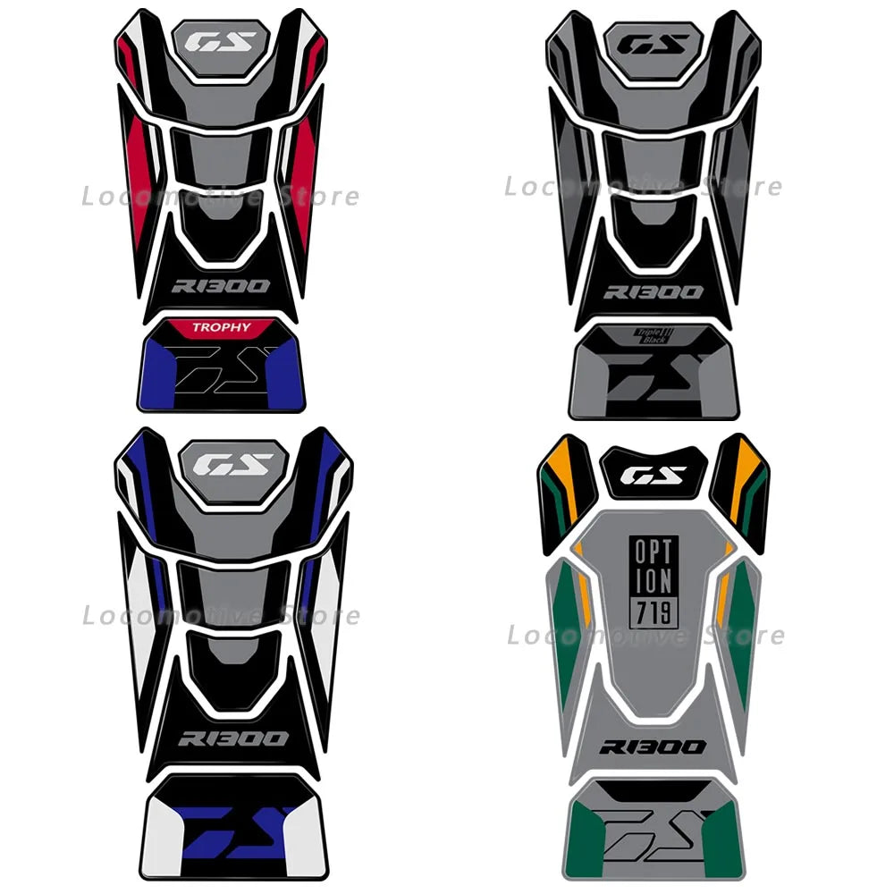 For BMW R 1300 GS R1300GS 2023 2024 R1300GS Accessories Tank Mat 3D Epoxy Resin Protection Sticker Kit