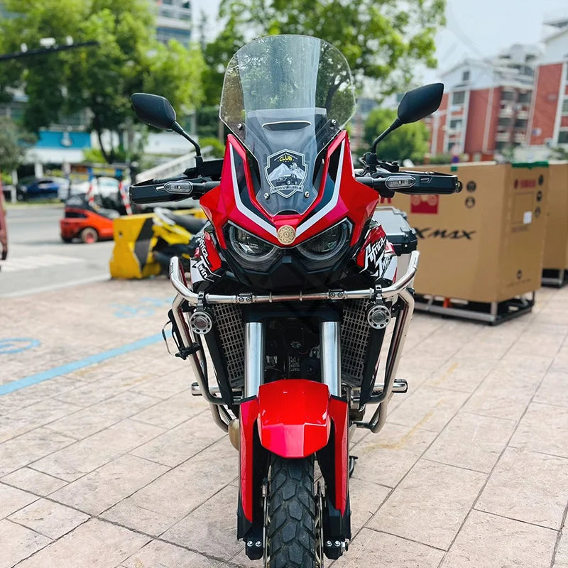 For HONDA CRF1100L AFRICA TWIN ADVENTURE 2020 2021 2022 Motorcycle Touring Windshield Windscreens Wind Deflectors Viser Gray