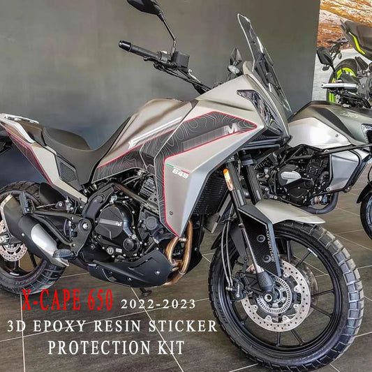 2023 X cape 650 Motorcycle Accessories 3D Epoxy Resin Sticker Protection Kit For Moto Morini X-CAPE 650 X cape 650 2022 2023