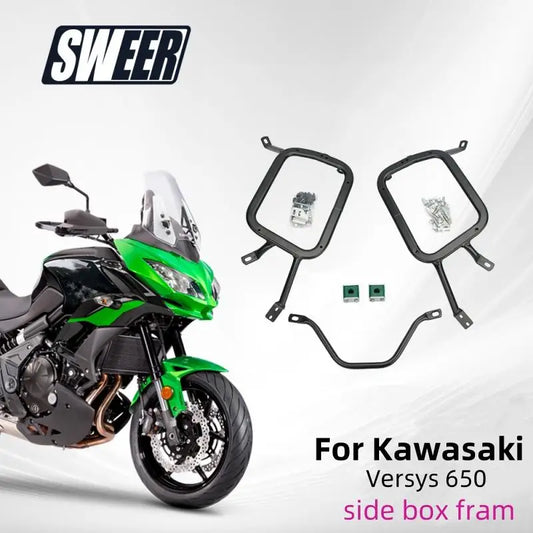 For Kawasaki Versys 650 Carrier Side Rear Luggage Boxes Cases Mounting Motorcycle Luggage Side Case Box Rack Bracket System