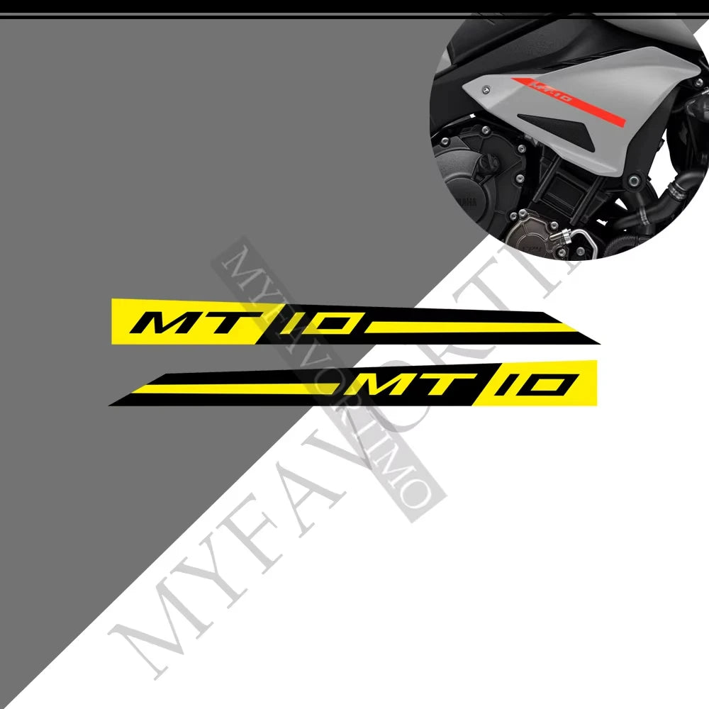 For Yamaha MT10 FZ moto Stickers Tank Pad Protector Fairing Fender Motorcycle Knee Decal Fuel MT-10 2016-2021