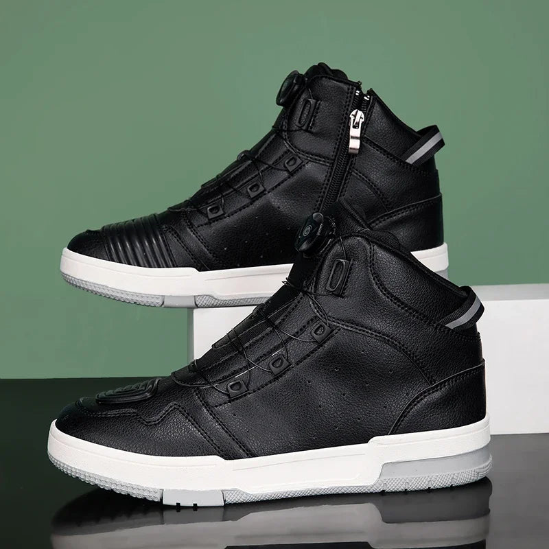 Summer New Motorcycle Boots Men Women Knight Outdoor Riding Anti-slip Spring Sneakers Shoes Bicycle Mountain Racing Road Speed