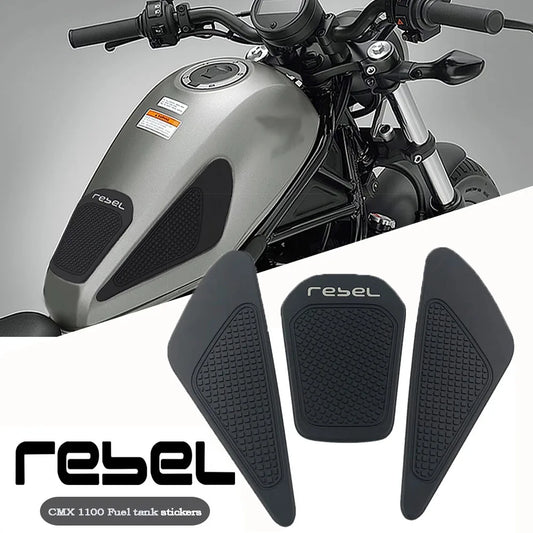 For Honda REBEL500 REBEL300 REBEL CMX 500 300 CM500 CM300 Motorcycle Accessories Gas Tank Protect Sticker Fuel Cap Cover Pad