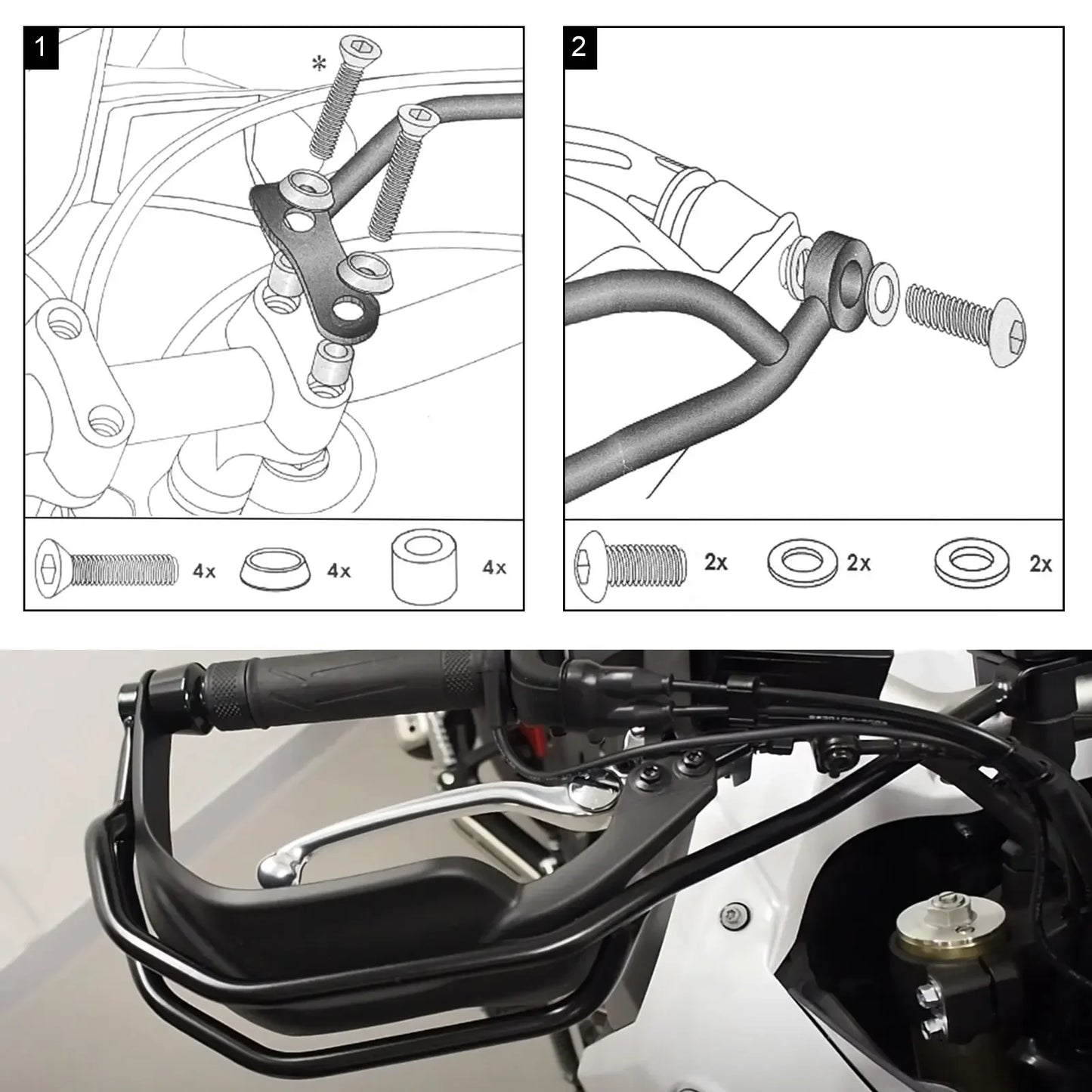 For YAMAHA TENERE 700 XTZ700 T7 T700 2019 2020 2021 2022 2023 2024 Motorcycle Handguards Handlebar Hand Guard Protection Bracket