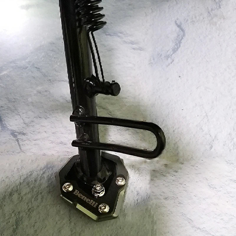 Motorcycle Accessories Side Stand Extension Kickstand foot Enlarger For Benelli TRK251 leoncino 500 leoncino 250