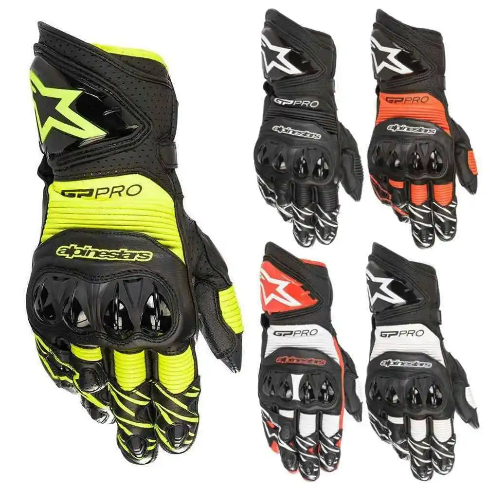 GP PRO R3 Genuine Leather Long Competitive Racing Protective Motorcycle Gloves Long Gloves