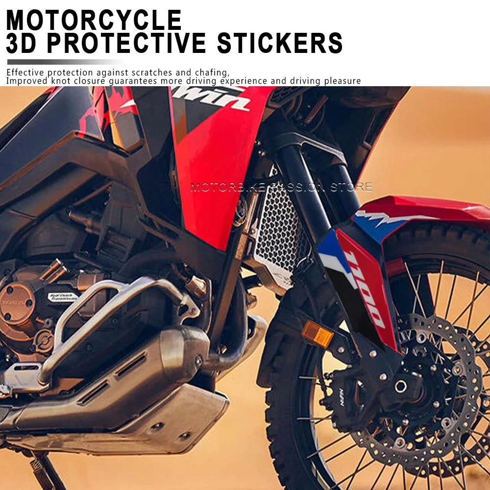 for Africa Twin 2024 Stickers Protection Kit Waterproof Motorcycle 3D Epoxy Resin decal 