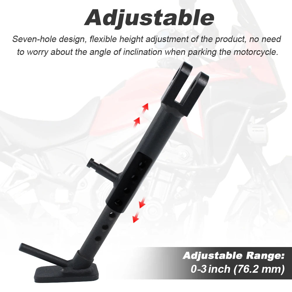 For HONDA CB500F CB500FA CBR500R CBR500RA CB500X / XA Kick Stand Parking Bracket Adjustable Kickstand Motorcycle Foot Side Stand