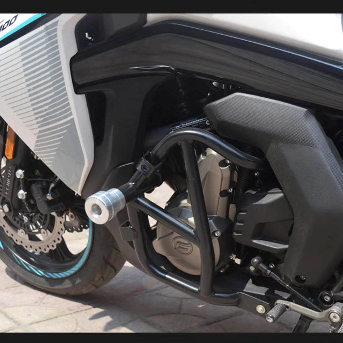 Motorcycle Bumper Engine Guard Crash Bars Stunt Cage Protector for CFMOTO 400GT 650GT Black 400 GT 650 GT