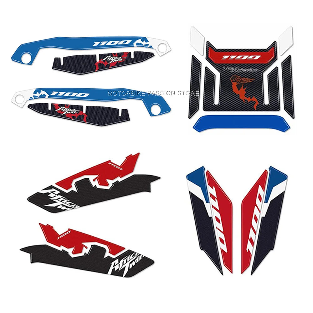 for Africa Twin 2024 Stickers Protection Kit Waterproof Motorcycle 3D Epoxy Resin decal 