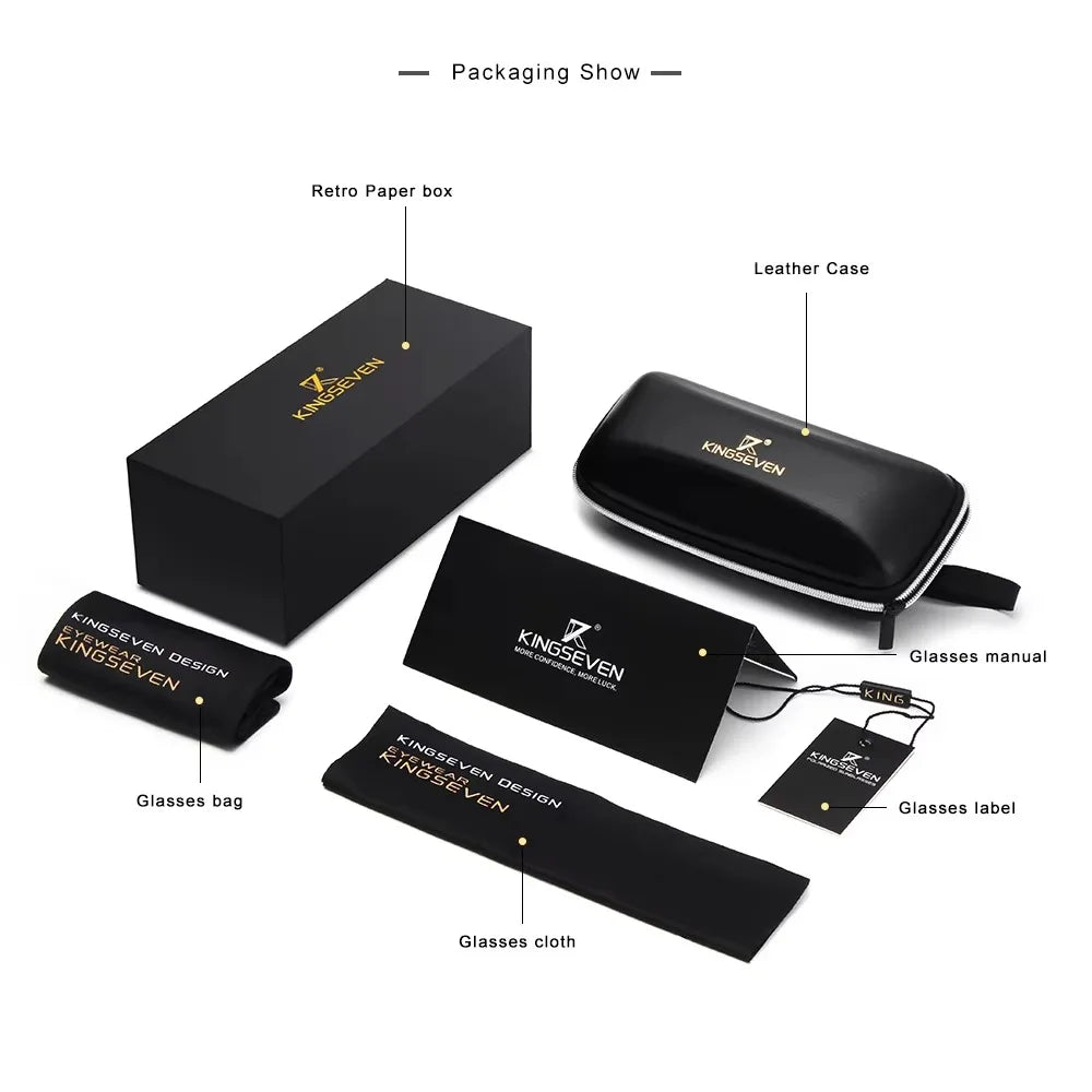 KINGSEVEN Walnut Wood Sunglasses for Man And Women Polarized Sun Glasses UV400 Protection Eyewear Accessory