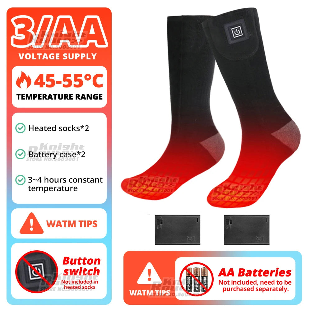 Winter Heated Socks 5000mAh APPControl Thermal Socks Women Men Heating Foot Warmer Electric Fever Socks Hiking Ski Warm Outdoor