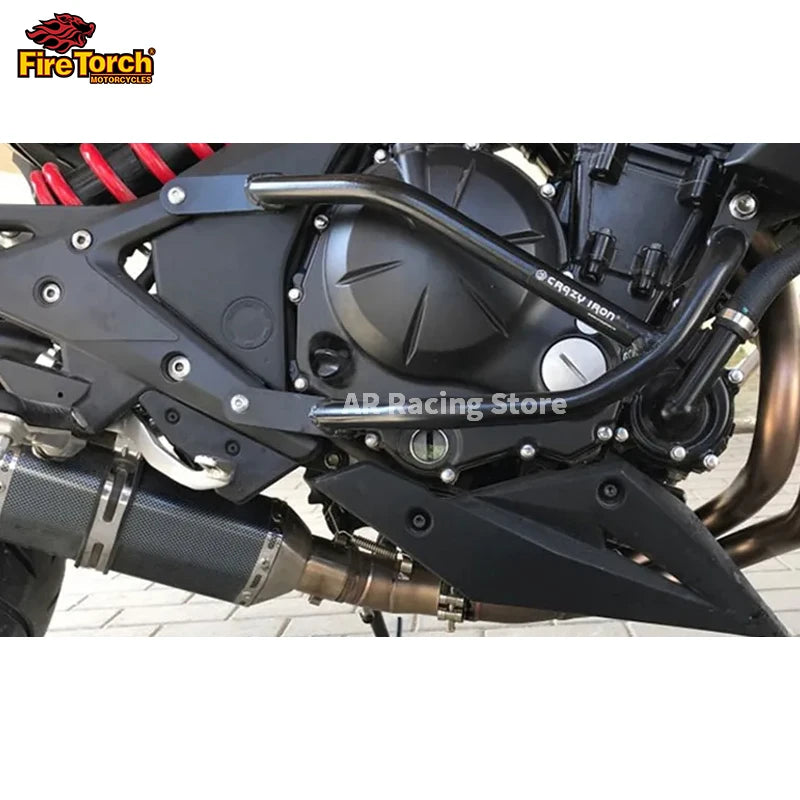 For Kawasaki ER6N ER6F Versys 650 Z650 Ninja650 2012 - 2023 Motorcycle Full Exhaust System Muffler Pipe Front Connect Link Tube