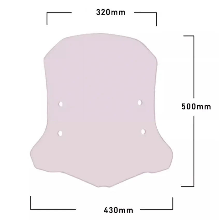 For CFMOTO 800NK NK800 Motorcycle Sports Visor Windscreen Windshield Windscreen With Mounting Bracket Deflector for CF 800 NK