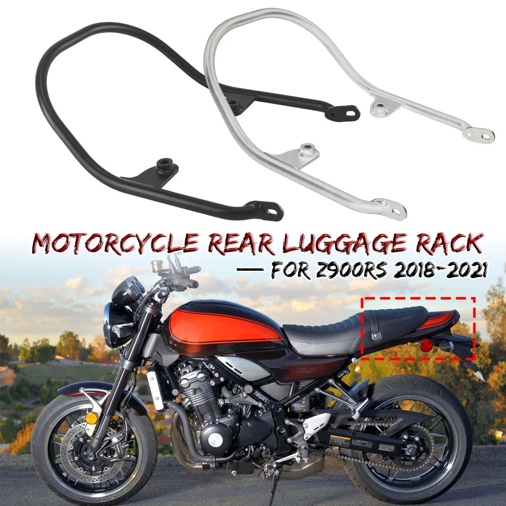 For Kawasaki Z900RS Z900 Z 900 RS 900RS Motorcycle Rear Luggage Rack Passenger Handgrip Armrest Rail Bar Support Bracket 2018-21