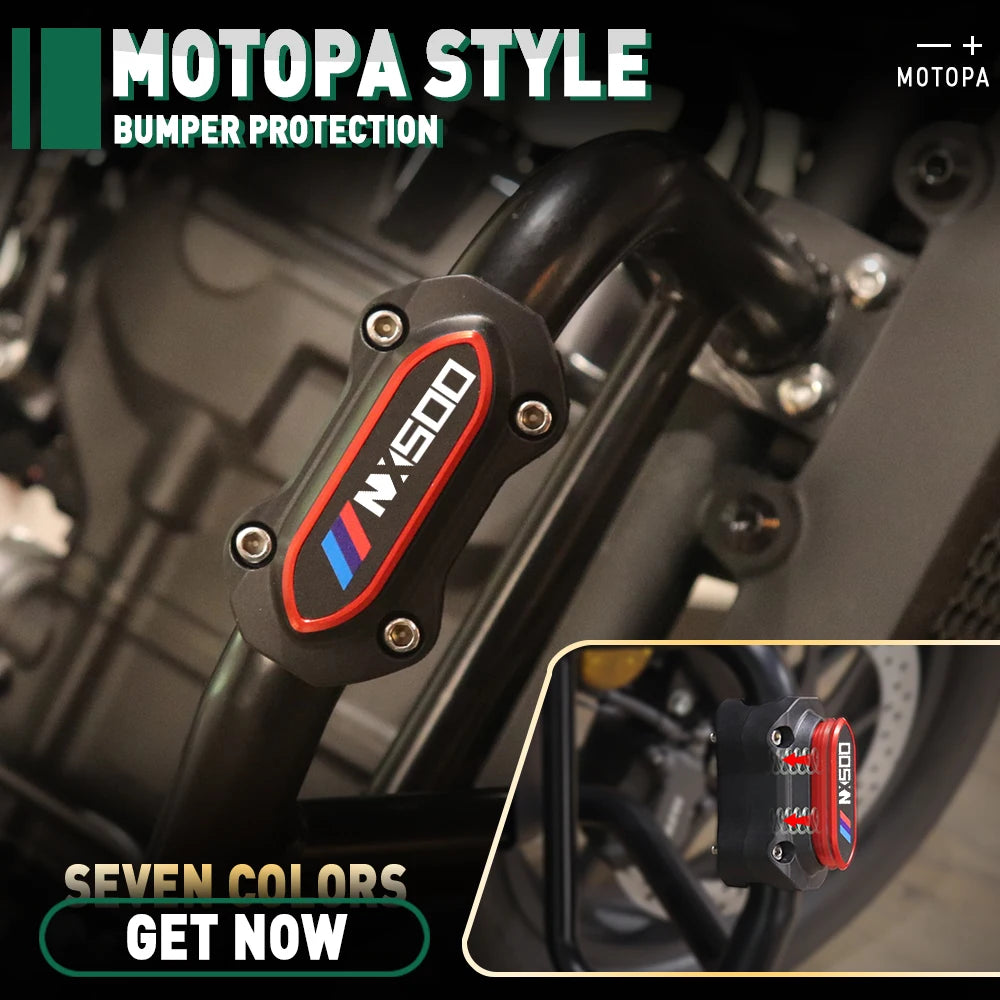 For Honda NX500 NX 500 2023 2024 Motorcycle NX 500 2023 bumper trim block engine protection accessories