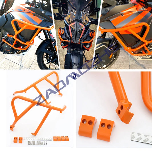 For KTM 1290 Super Adventure S R 1050 1090 1190 Adv 2013-2020 Upper Crash Bars Engine Guard Bumper Stunt Cage Frame Protector