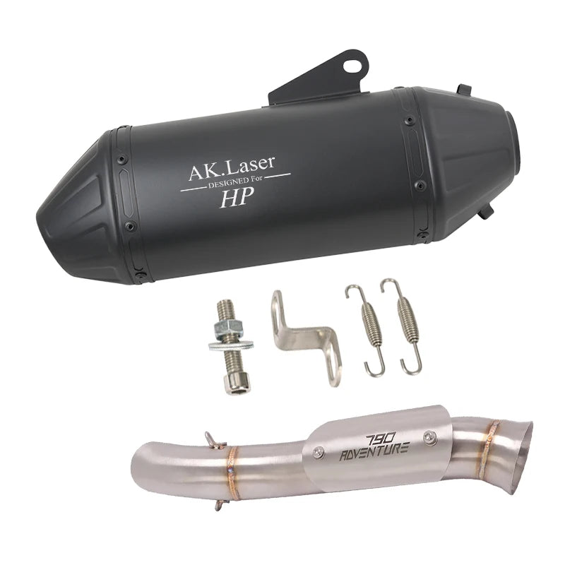 Motorcycle Exhaust Full System Link Pipe Slip On For KTM 790 890 adv 2019-2022 For CFMOTO 800MT 2021-2022 Modified Moto Escape