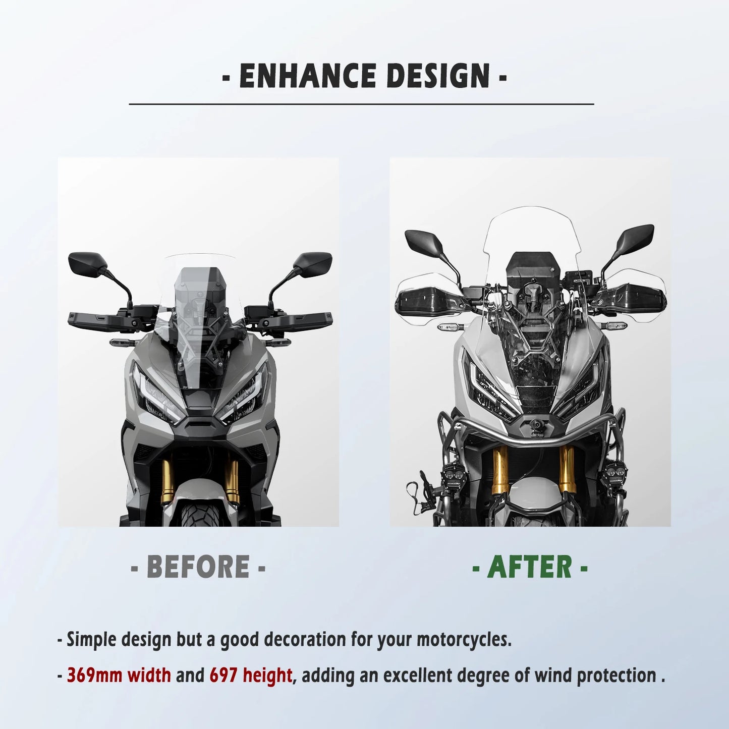 For Honda X-ADV750 XADV750 2021 2022 2023 2024 Windscreen Windshield Wind Deflector Shield Screen XADV 750 XADV750 Accessories