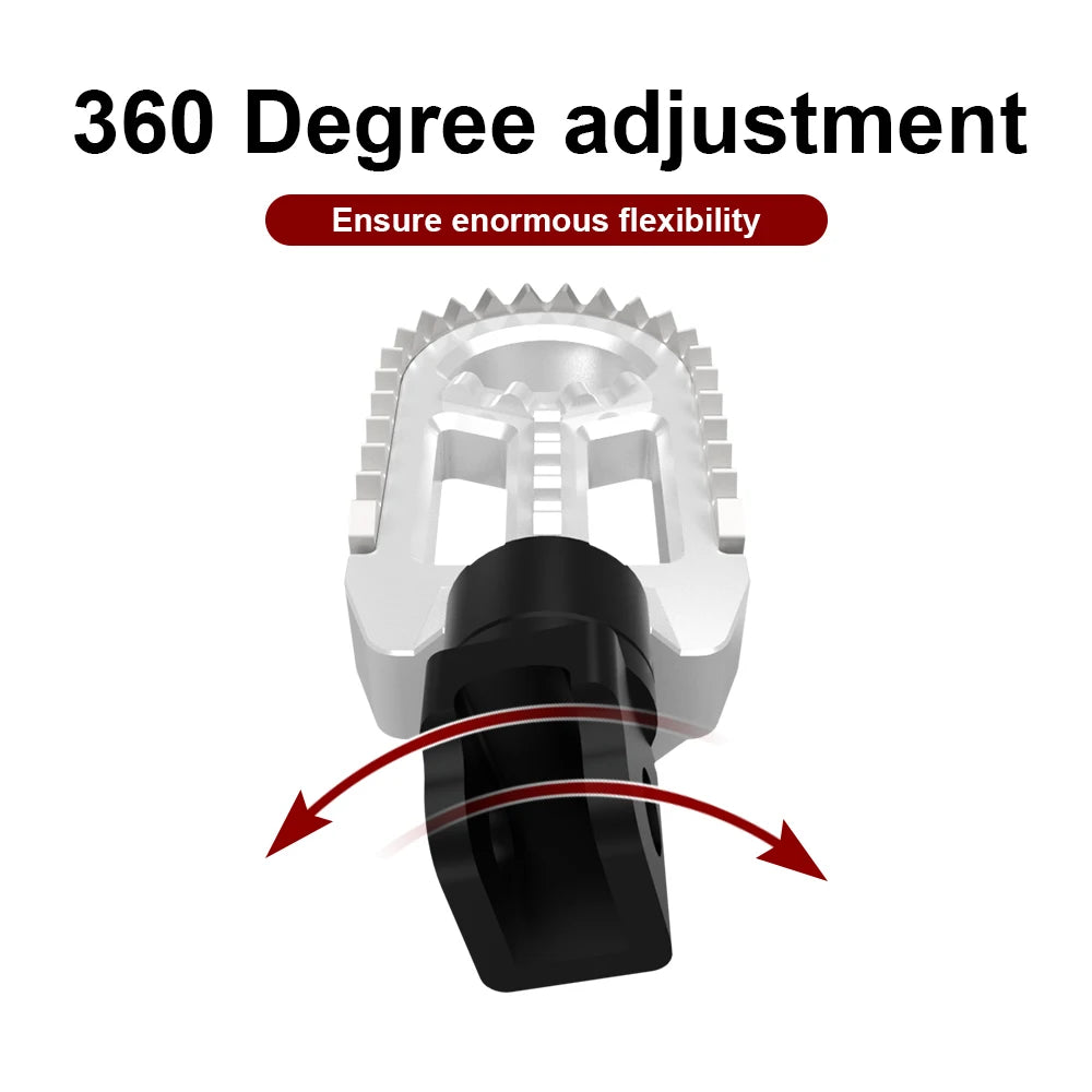 For Honda XL750 TRANSALP Kawasaki KLX250S KLX250R KLX300/650 Rotatable Footrest Footpegs Pedals Motorcycle Front Wide Foot Pegs