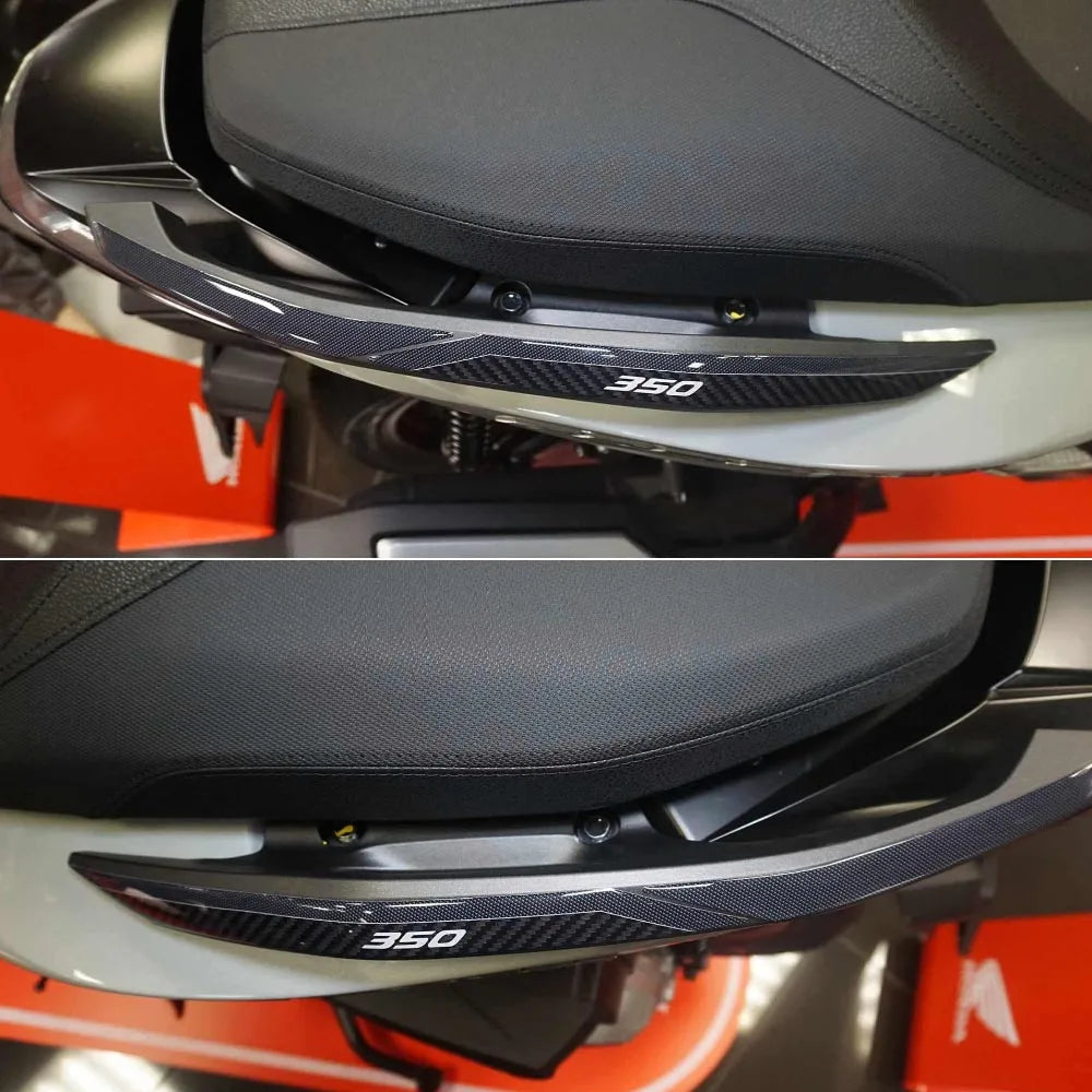 For Honda Forza 350 NSS 350 Motorcycle Parts Rear Handlebar Protection 3D Epoxy Resin Sticker 2021 2022 2023