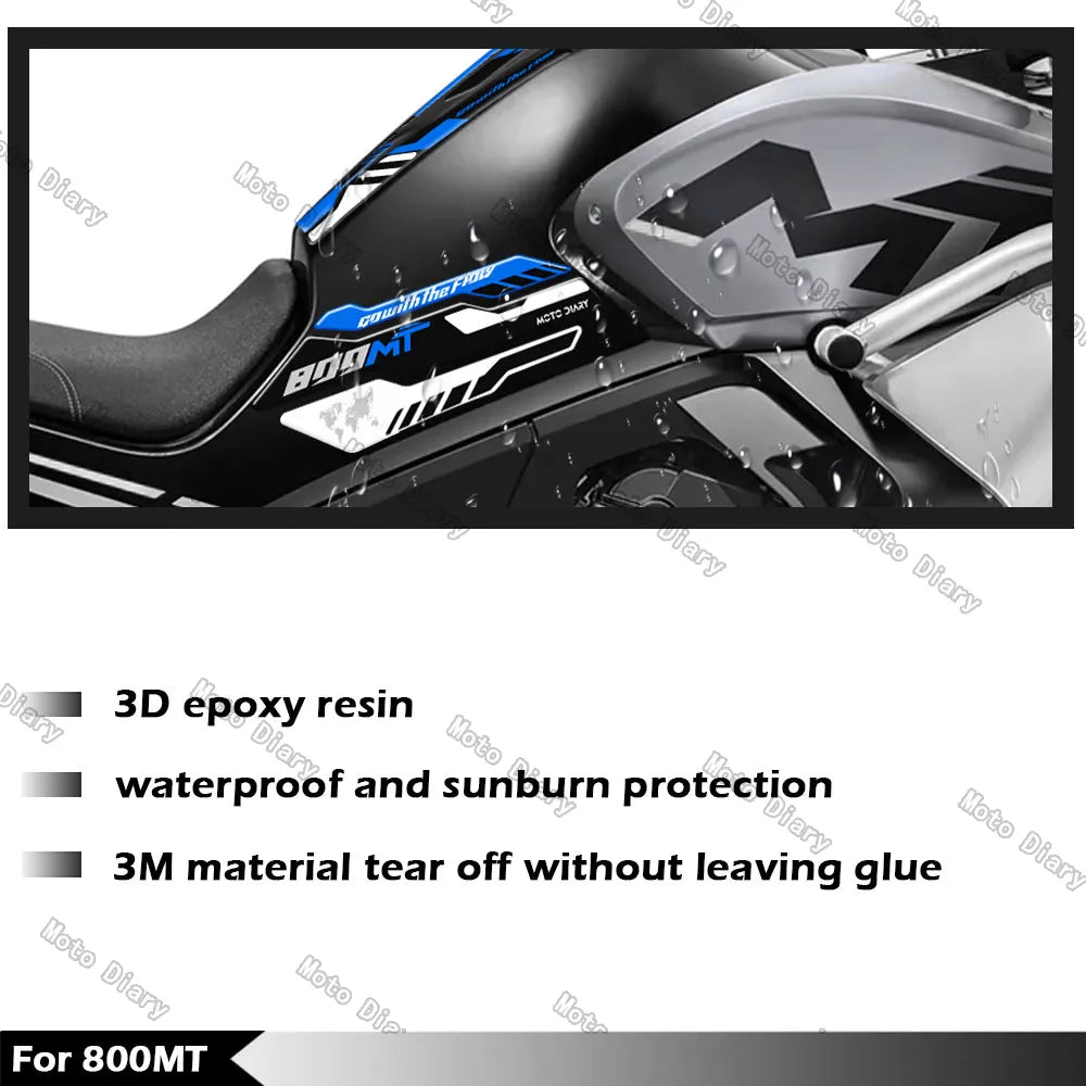 800MT Fuel Tank Sticker Oil Gas Cap 3D Decal Cover Protector Waterproof For CFMOTO 800MT cf moto 800 mt