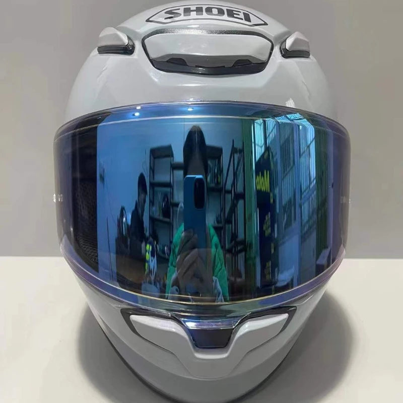 Shoei Z8 Bright Grey Full Face Helmet RF-1400 NXR2 Motorcycle Helmets Riding Motocross Racing Motobike Helmet