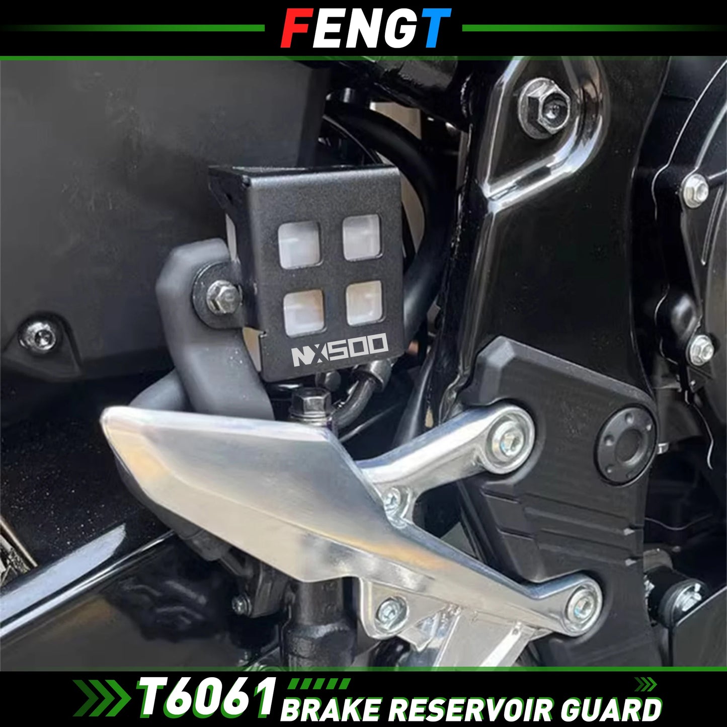 FOR HONDA NX500 2023 2024 Motorcycle Rear Brake Reservoir Guard Cover Pump Fluid Tank Oil Cup Case Protector Accessorie NX 500