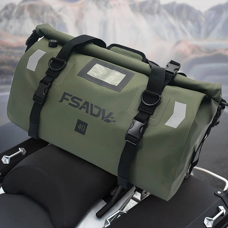 For BMW R1250GS For YAMAHA Suzuki Motorcycle Waterproof Tail Bag Travel Bag 40L 66L Motorbike Luggage Backpack Motorcycle Seat