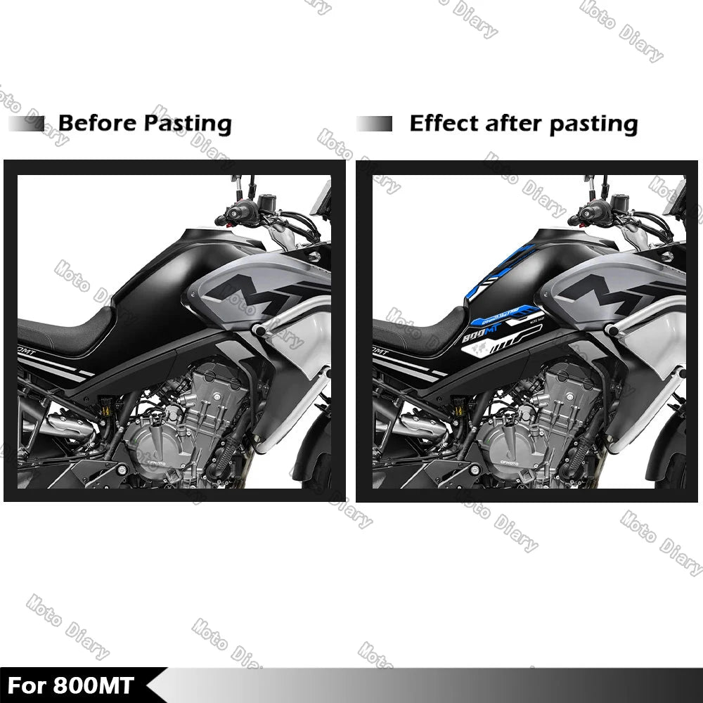 800MT Fuel Tank Sticker Oil Gas Cap 3D Decal Cover Protector Waterproof For CFMOTO 800MT cf moto 800 mt