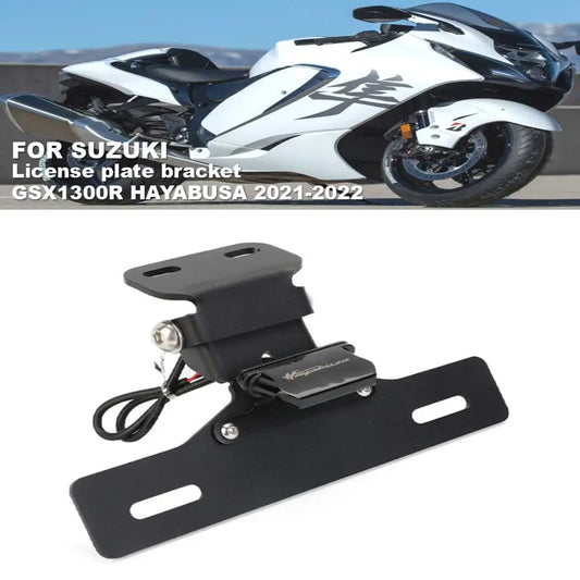 License Plate Holder For SUZUKI GSX1300R HAYABUSA 2021-2022 LED License Plate Photos Fenders Eliminate License Plate Holders