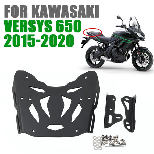 For KAWASAKI VERSYS 650 VERSYS650 2015 - 2020 Motorcycle Accessories Rear Rack Luggage Shelf Bracket Tailbox Support Tail Plate