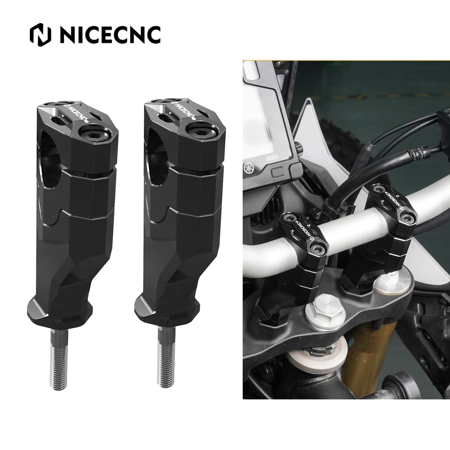 For Tenere 700 20MM Handlebar Riser Heightening Clamp Mount For Yamaha Tenere 700 XTZ700 T700 2019-2024 Tenere 700 World Raid 22