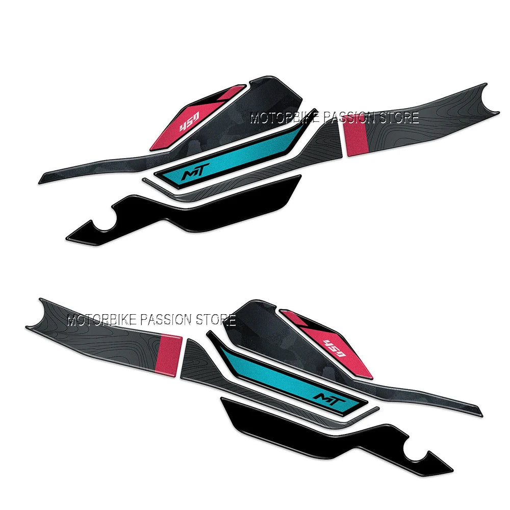 For CFMOTO 450MT MT450 2024 motorcycle accessories Handguard Shield Sticker Decal 3D Protection CF 450 MT Decals Waterproof 2024