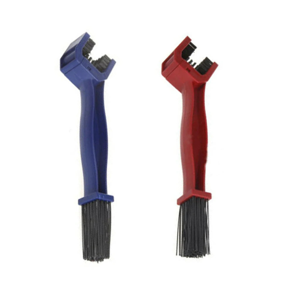 Motorcycle Tire Wheel Cleaning Bracket Stand Universal Chain Clean Roller Ramp Lift Aluminum with Chain Brush