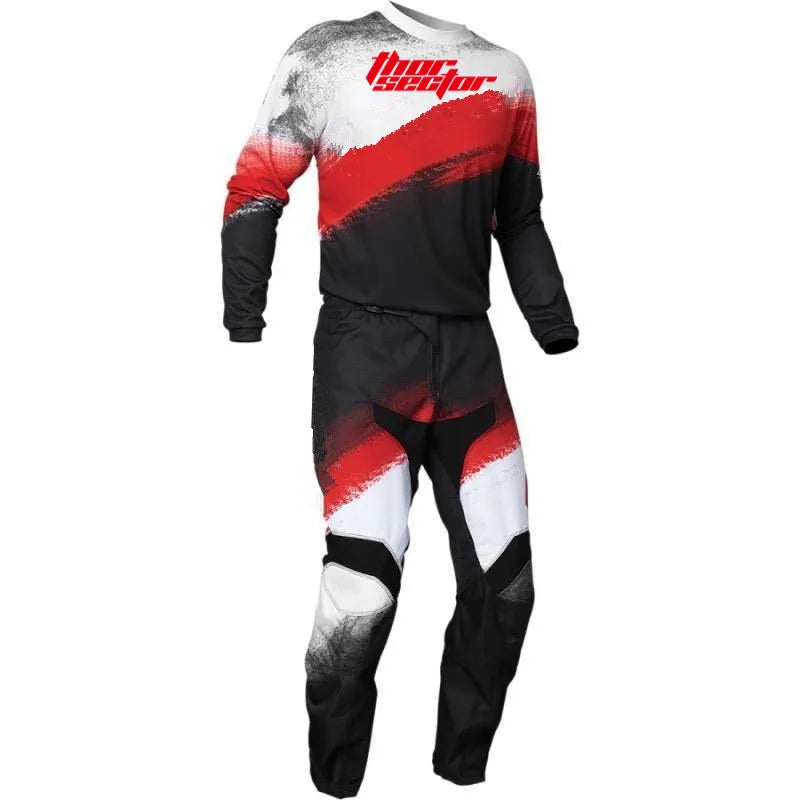 New Thor Sector Motocross Protective Gear Element Burnout Jersey&Pant Combo MX MTB Mountain Downhill Dirt Motorcycle Bike Suit