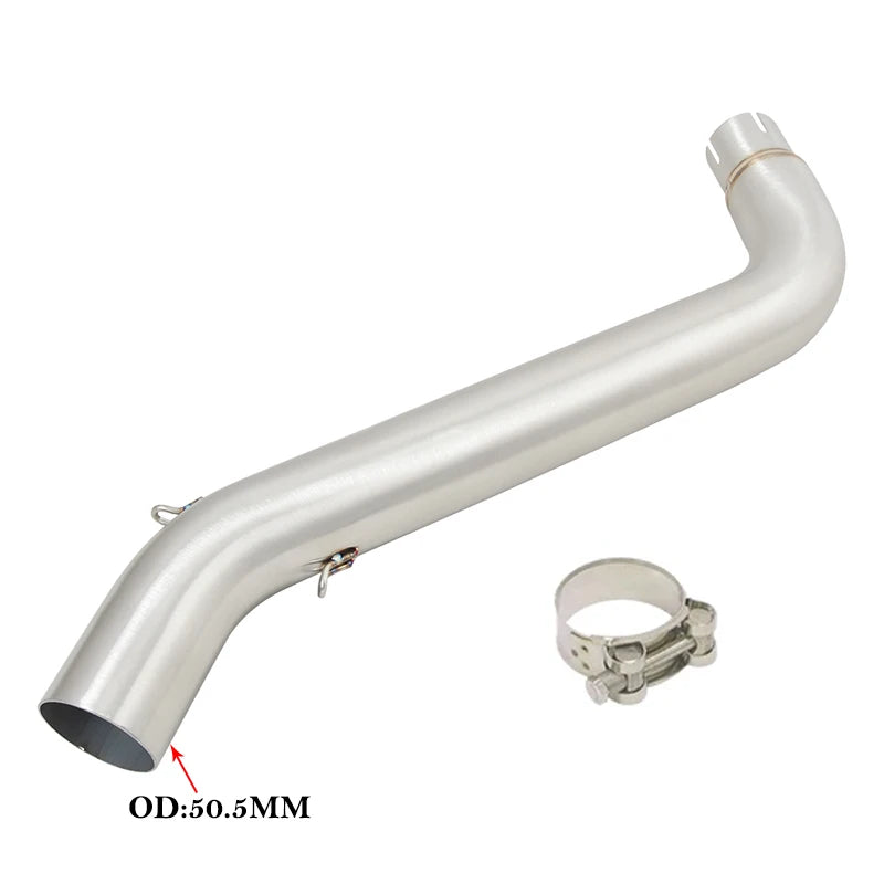 For VOGE DS525X DS 525X 2023 2024 Motorcycle Exhaust Leovince Escape Systems Modify Mid Link Pipe Carbon Fiber Muffler DB Killer